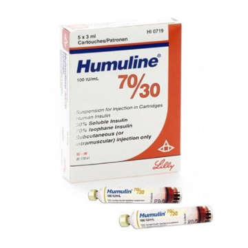 Picture of Humulin 70/30 Cartiges Inj 5x1s